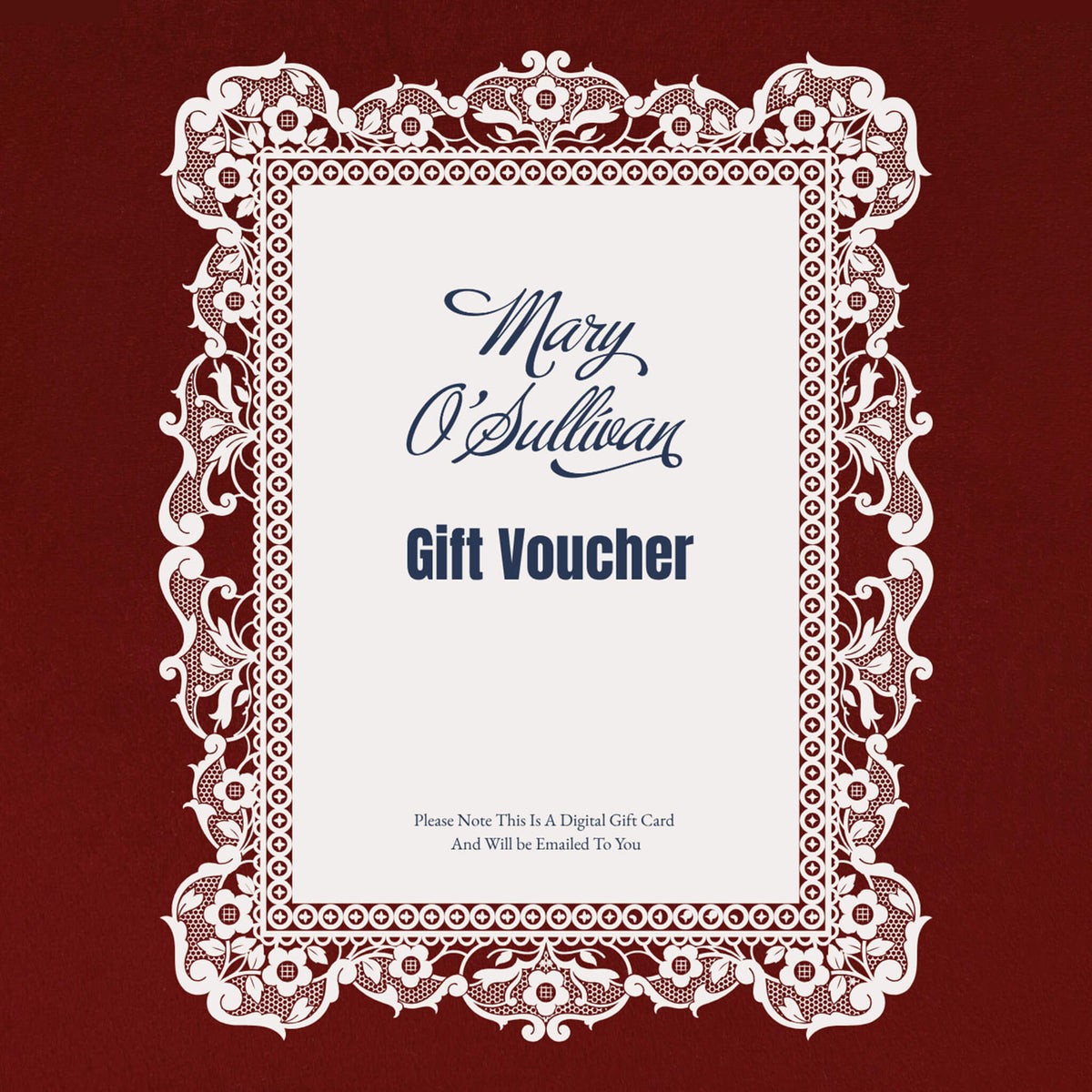 Mary O'Sullivan Gift Voucher