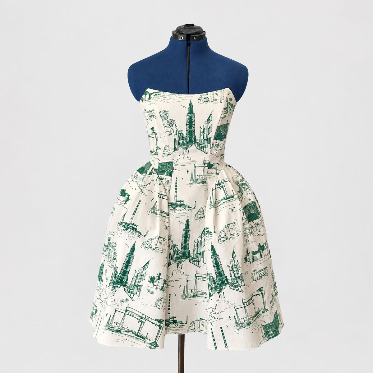 Cities of Ireland Toile de Jouy Orlaith Mini Dress