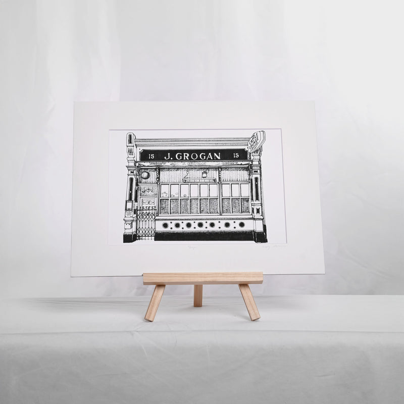 Grogan's Pub Dublin Fine Art Print
