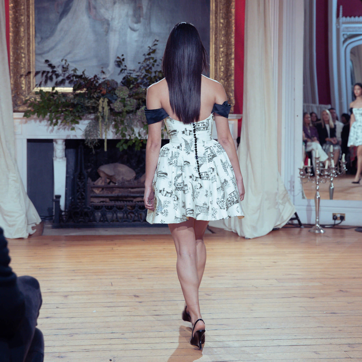 Limerick Toile de Jouy Jane Mini Dress