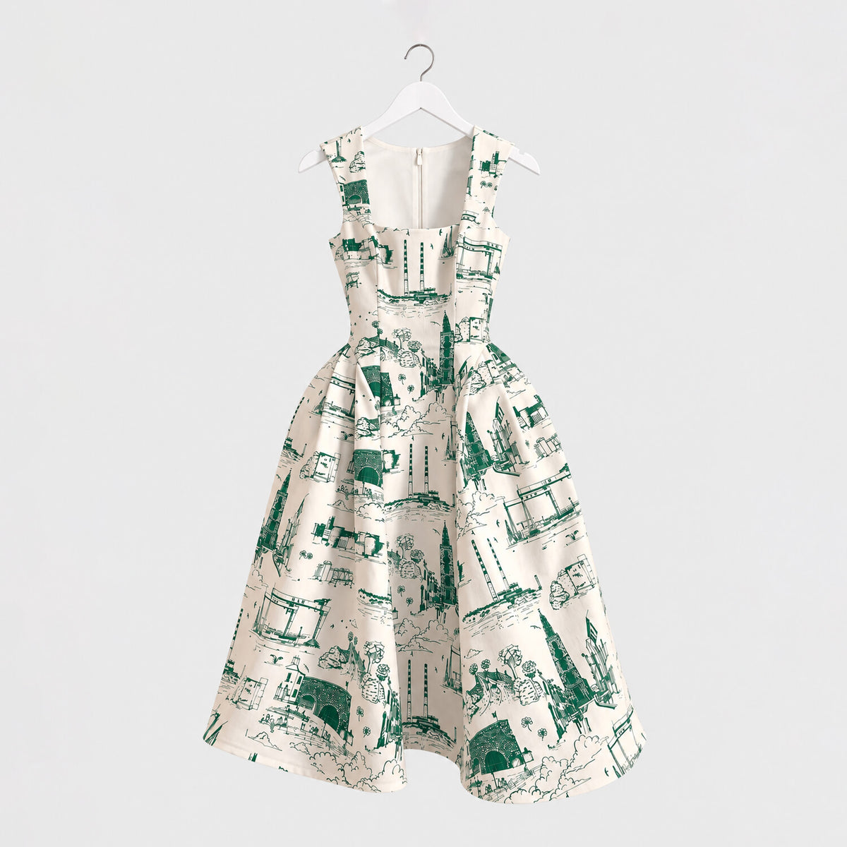 Cities of Ireland Toile de Jouy Rebecca Midi Dress