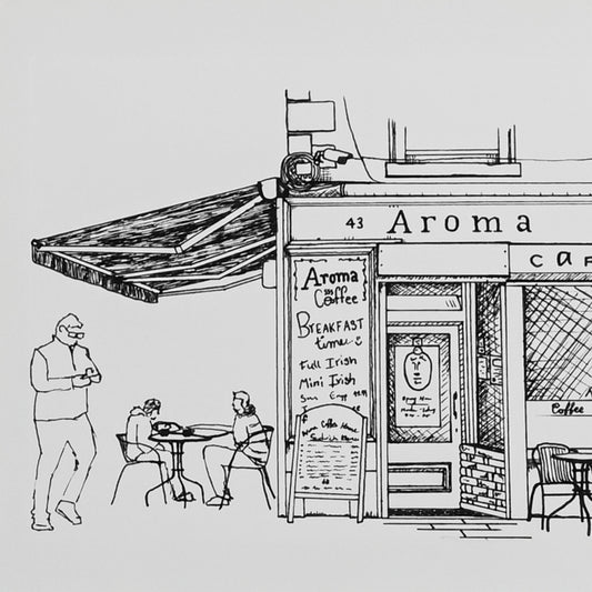 Aroma Café Limerick Fine Art Print