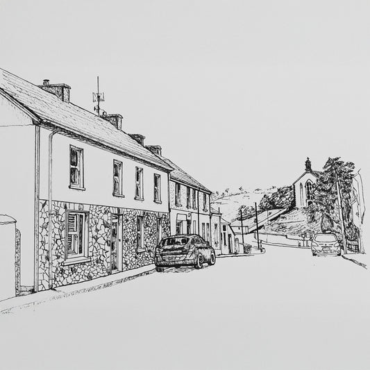 Broadford, Main Street County Clare Fine Art Print