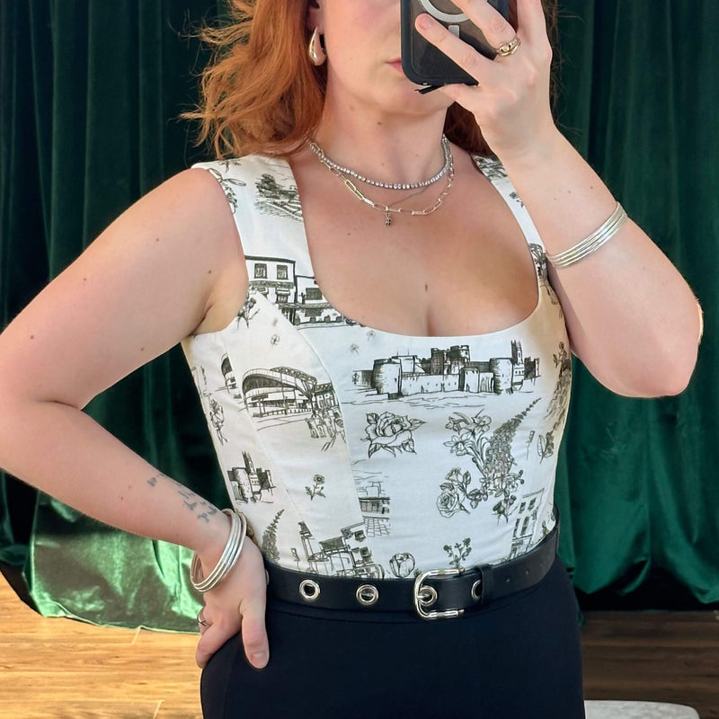Limerick Toile de Jouy Mary Corset