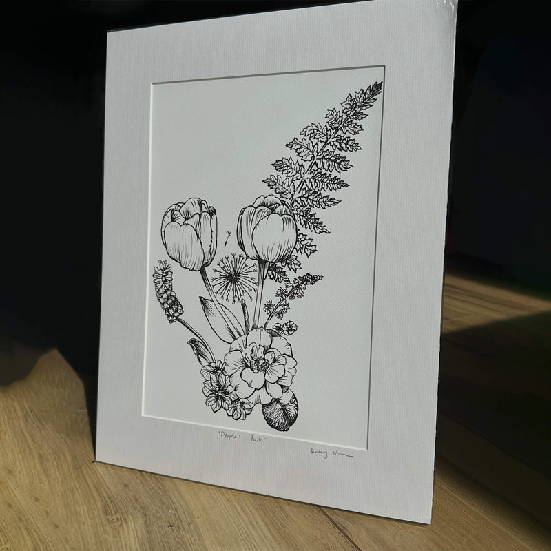 People's Park Bouquet Fine Art Print